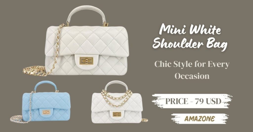 mini white shoulder bag